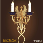 Đèn tường đồng nến mạ vàng TGP3119-2