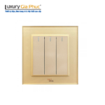 Công tắc ba, 1 chiều A78H1-K03A Kính vàng