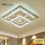 Mâm pha lê trang trí vuông 9184